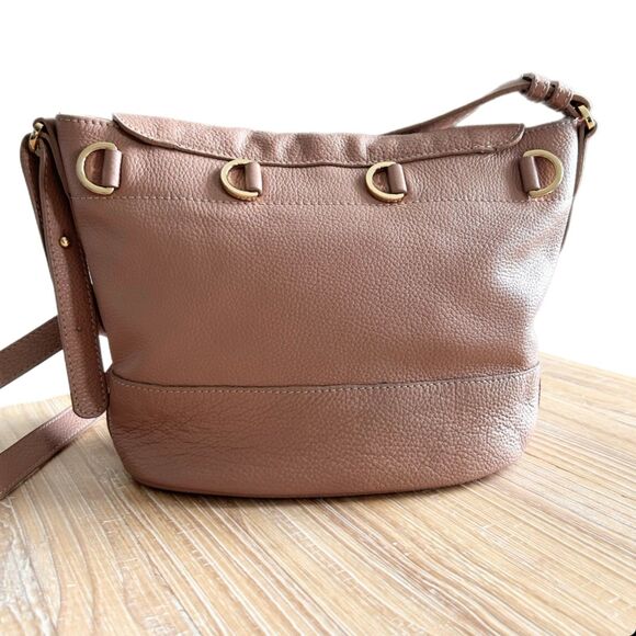 See by Chloe Leather Crossbody Bag in Pink Pebbled Leather - Picture 3 of 9